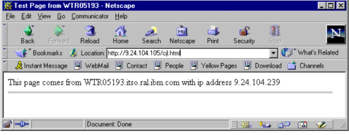 Figure 80. HTML Page Served by the Second Web Server