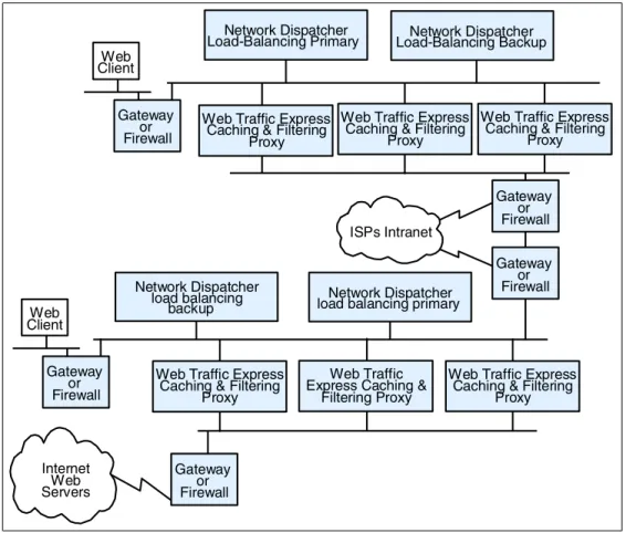 Figure 8. Access Internet Service ProvidersInternetServersWeb ISPs IntranetClientWebGatewayFirewallor GatewayFirewallorWeb Traffic Express