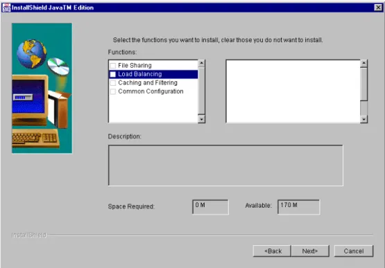 Figure 23. Select the Load Balancing Component to Install