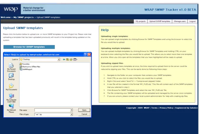 Figure 3.1 Uploading sheets  