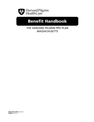 THE FORMAL APPEAL PROCESS - Benefit Handbook THE HARVARD PILGRIM PPO ...