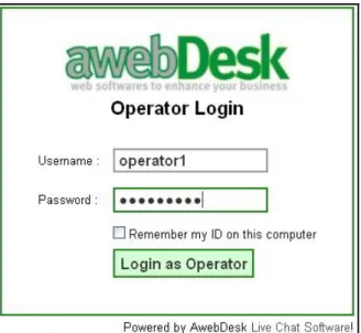 Fig 1: Operator Login 