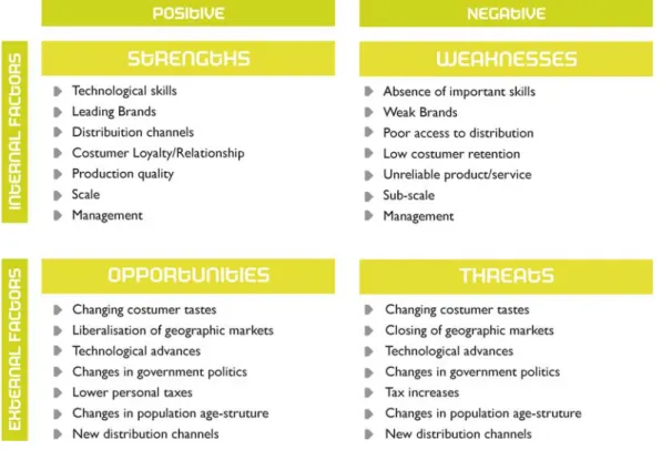 Figure 10 ___ Example of SWOT Matrix. 