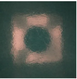 Figure 7. Final enclosure design; (a) Top view, (b) Bottom view lights-off, (c) Bottom view lights-on