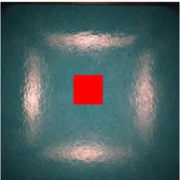 Figure 9: Colour Sample area for test pieces. 