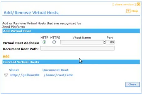 Figure 14:  Update Virtual Hosts List 