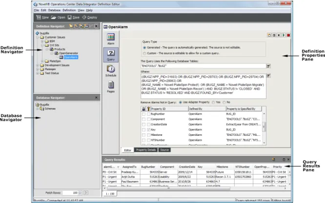 Figure 3-1   Data Integrator Definition Editor
