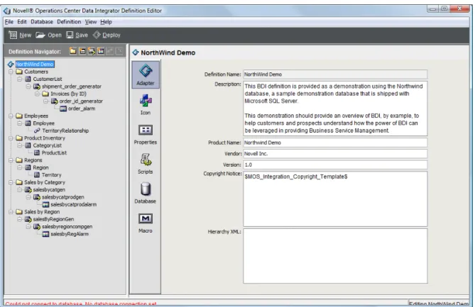 Figure A-3   Definition Editor