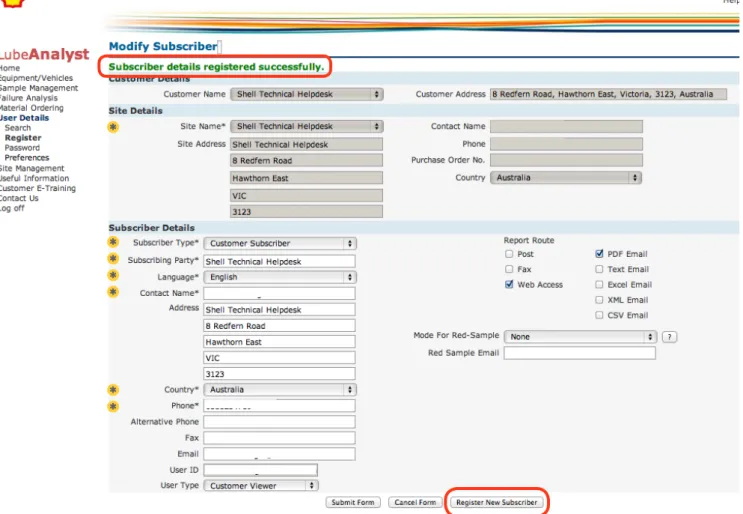 Figure 11 Modify Subscriber