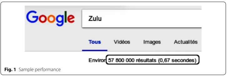 Fig. 1 Sample performance