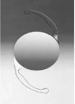 Figure 14-3:   The Alcon Acrysof® ReSTOR® diffractive intraocular lens.