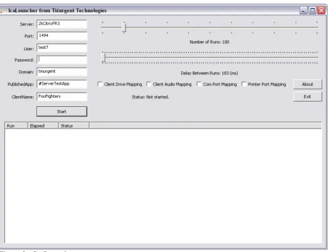 Figure 3 – IcaLauncher 
