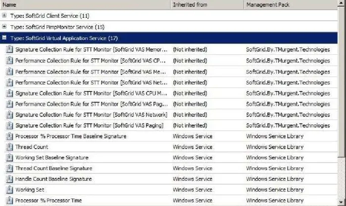 Figure 10 – Rules for the VAS Service 