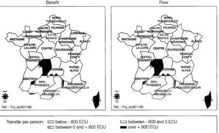 Figure 5.5: Interregional Transfers in France 