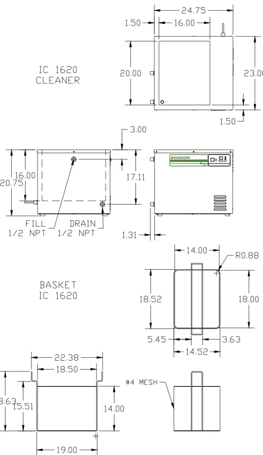 Figure 2-3 IC1620 Dimensions 