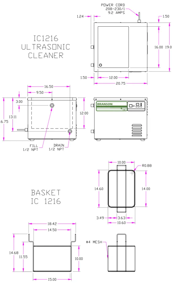 Figure 2-2 IC1216 Dimensions 