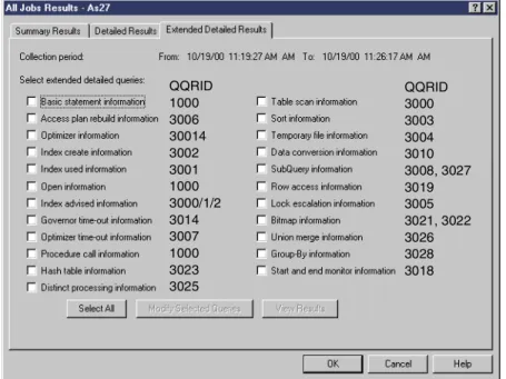 Figure 7. Detailed, Extended Detailed Results and their main source of information