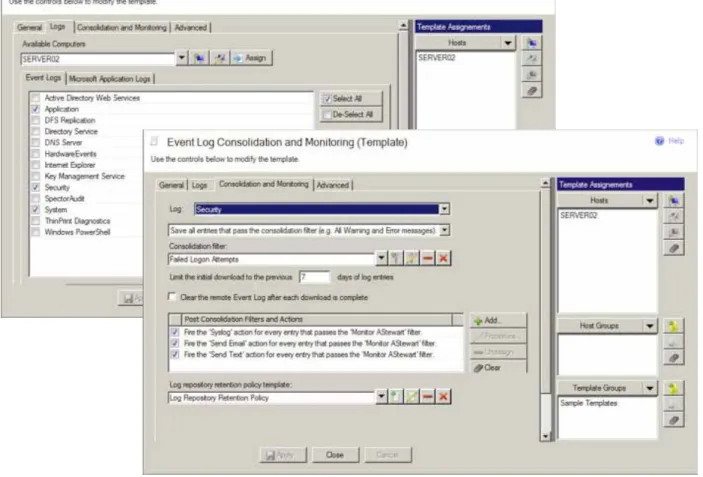 Figure 9: Template-based Event Consolidation