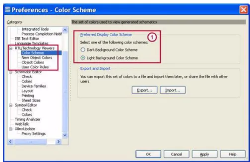 Figure 3-2:  Color Scheme Selection