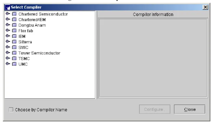 Figure 2-3 Select Compiler Window