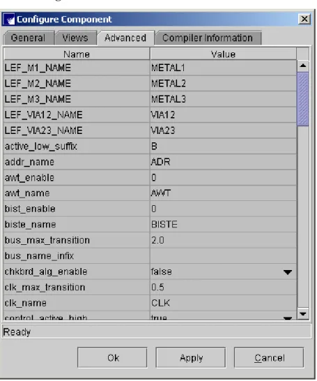 Figure 2-7 Advanced Parameters Window
