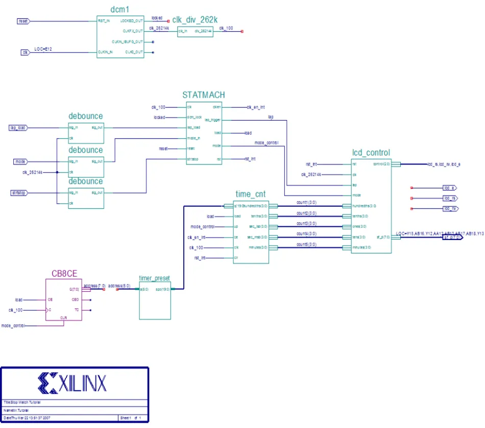 Figure 3-4: Completed Watch Schematic