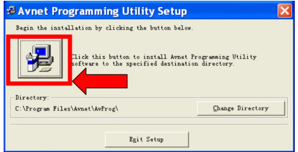 Figure 2 – AvProg Installation Setup Dialog 