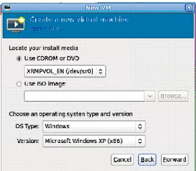 Figure A3: Locating installation media, (Windows XP – Architecture x86) 