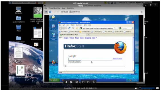 Figure A10: Using Dell System, Virtual Machine with Mozilla Firefox Initiating 