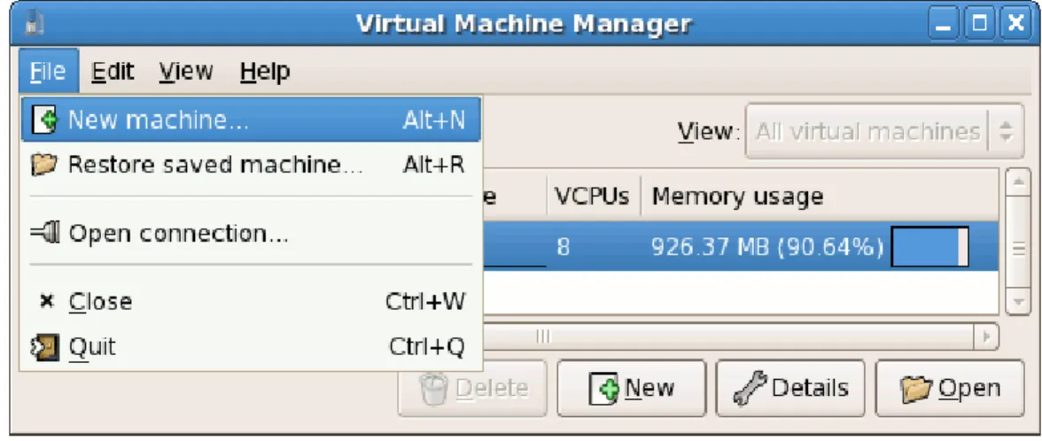 Figure 2: Creating a Virtual Machine 