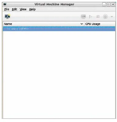 Figure A1: Window showing Virtual Machine Manager 