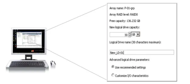 Figure 12. Provisioning DS3500 Storage from the VMware  vSphere Client 