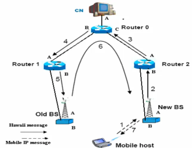 Figure 5 The Simulated network topology 