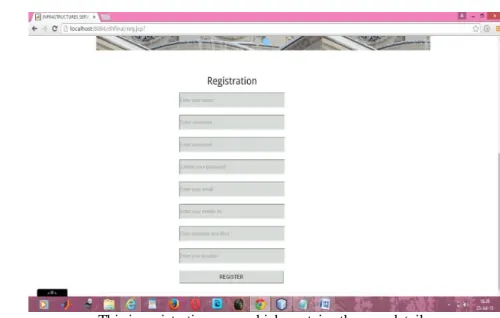 Fig 4.3 Admin login page 