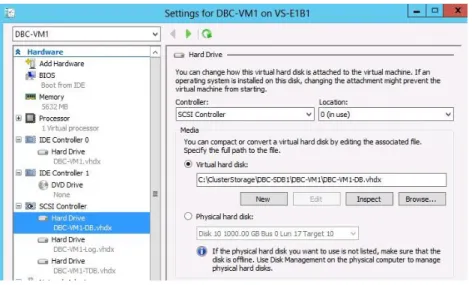 Figure 13. Hyper-V Host VM settings 