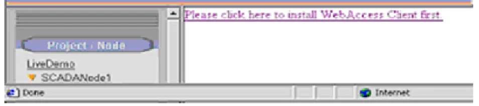 Figure 4-38 - Prompt to download and install Advantech WebAccess Client 