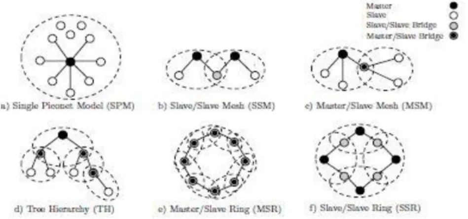 Figure 2.5 Scatternet Models 