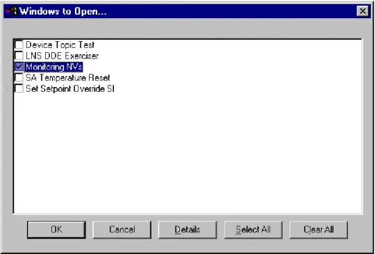 Figure 2  WindowMaker window selection dialog.