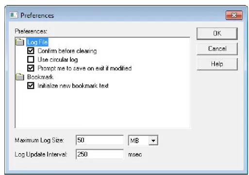 Figure 8. LonScanner Preferences Dialog 