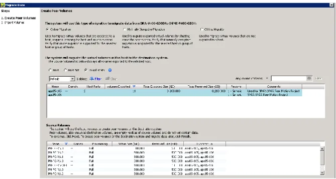 Figure 12. Selecting the Oracle 11gR2 RAC database nodes for an online migration 
