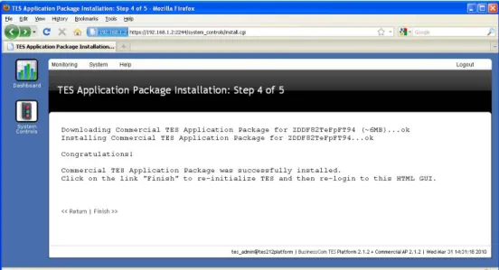 Figure 5a – Fourth step of TES AP installation 