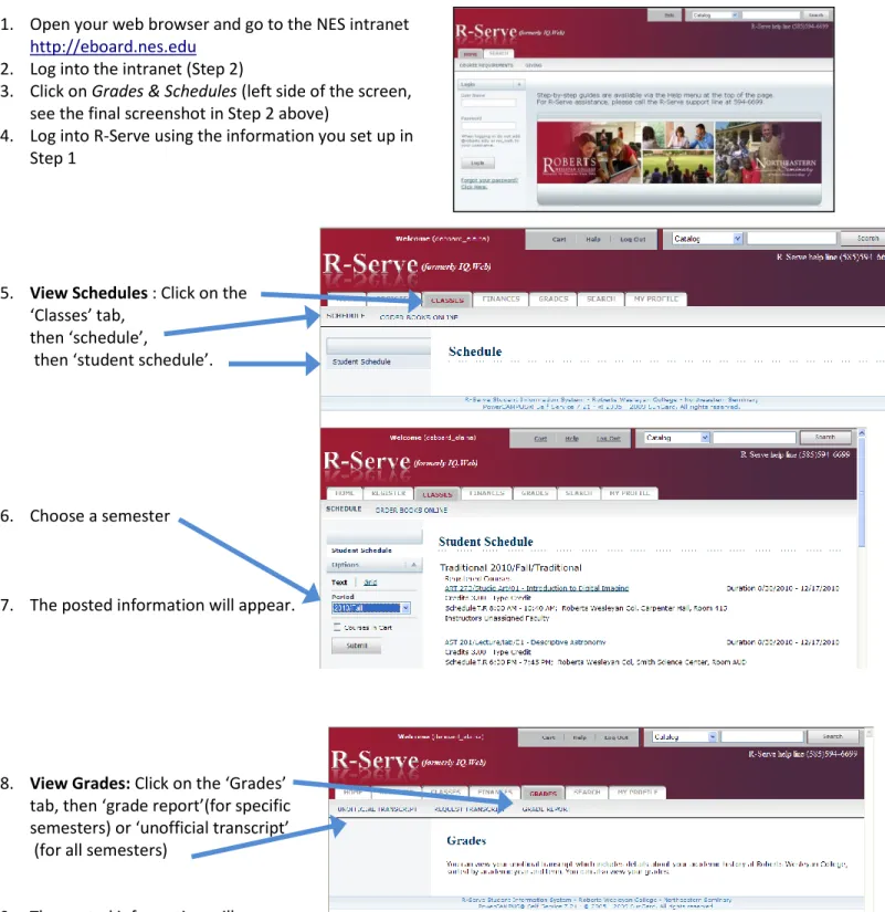 tab, then ‘grade report’(for specific   semesters) or ‘unofficial transcript’ 