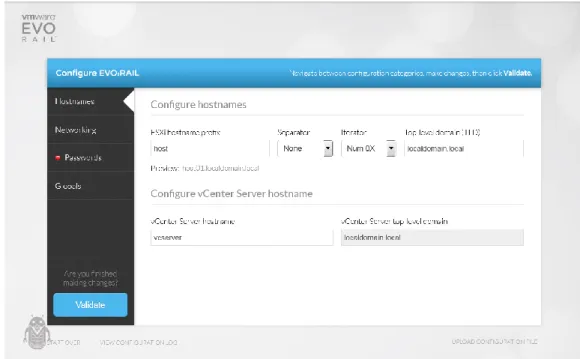 Figure 4: Administrators can  take advantage of the Dell  Engineered Solutions for  VMware EVO:RAIL  user-friendly interface for rapid  deployment and 