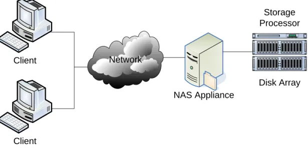 Figure 3: NAS Gateway on a SAN 