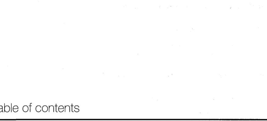 Table of confenfs 