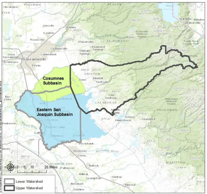 Figure 1: Groundwater Basins within the MokeWISE Region 
