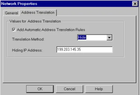 Figure 8. Automatic Generation of Address Translation for Network
