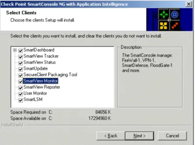 FIGURE 1-2 Check Point SmartConsole Clients Installation