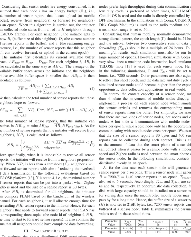 TABLE II: Parameter Values