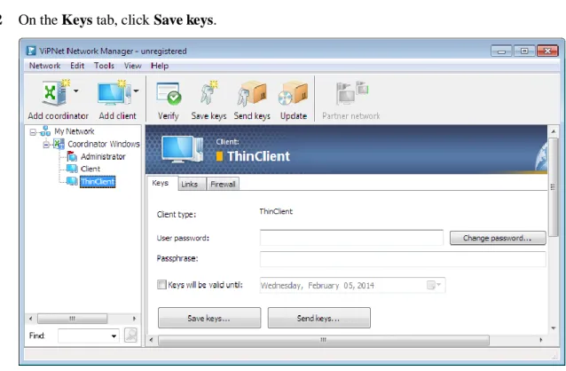 Figure 6: Saving keys 